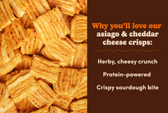 Asiago & Cheddar Cheese Crisps F5