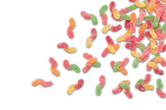 Naturally Colored Sour Tiny Gummy Worms B8