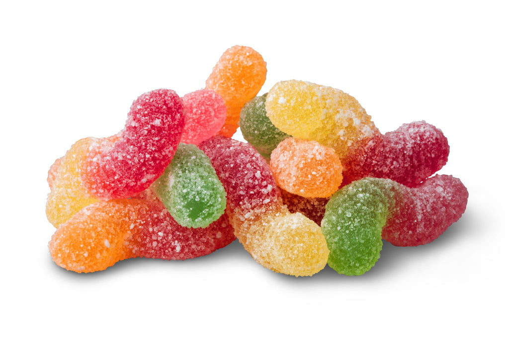 Naturally Colored Sour Tiny Gummy Worms E0