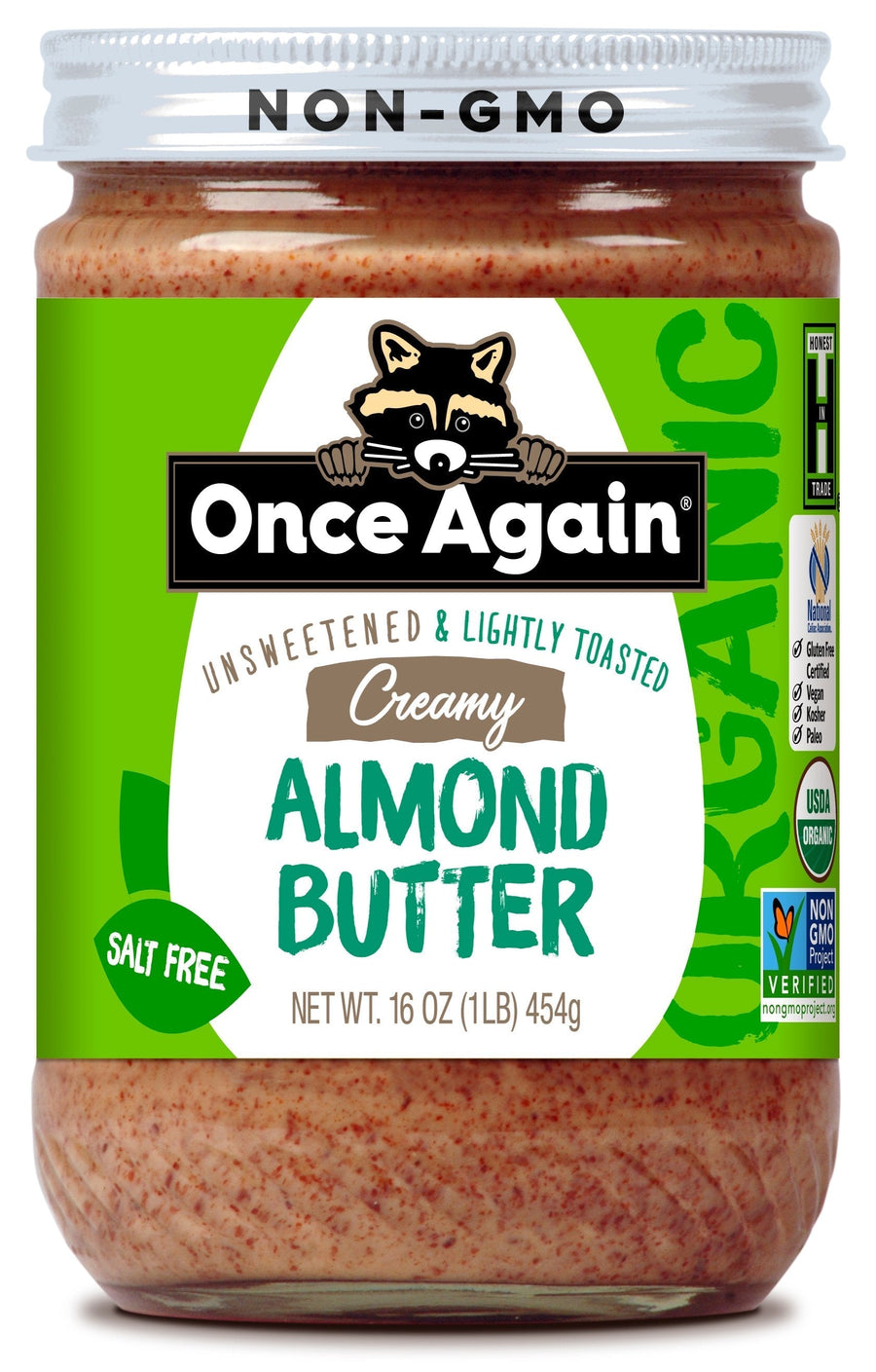 Organic Almond Butter (Lightly Toasted, Smooth) Z1